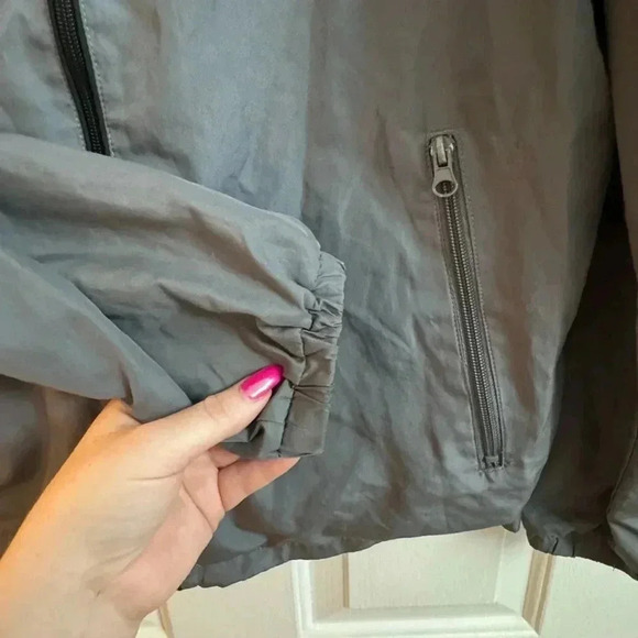 Disney Parks 1955 Disneyland Black Gray Zip Up Windbreaker Rain Jacket Medium - Picture 2 of 14